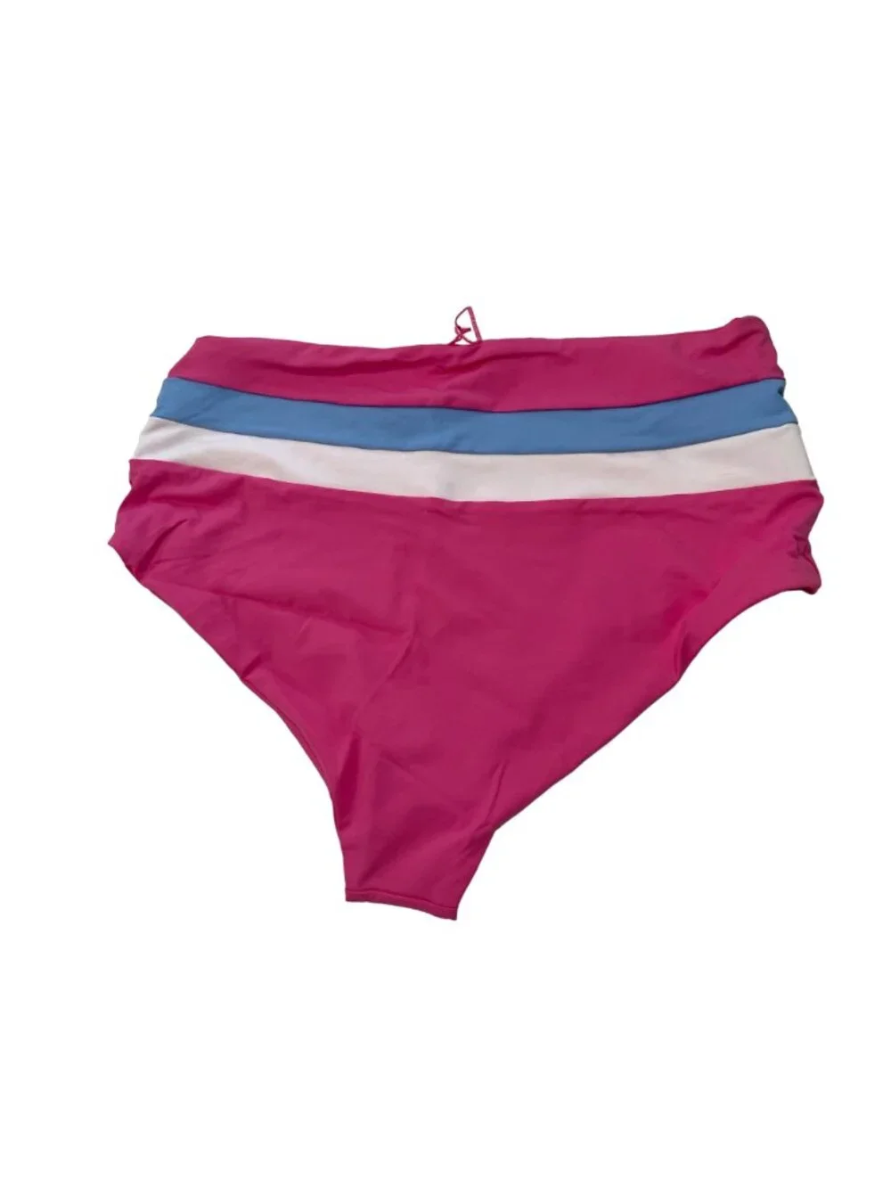 L*Space Portia Stripe Bikini Bottoms in Bubblegum Pink White Aura XLarge New